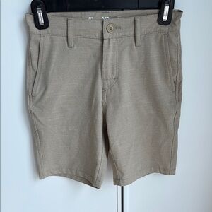RCVA hybrid khaki Shorts size 24 boys